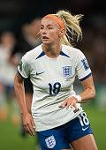 Millie Bright of England during the UEFA Womens Nations League match between England and Belgium at The King Power Stadium on October 27, 2023 in Leicester, United Kingdom