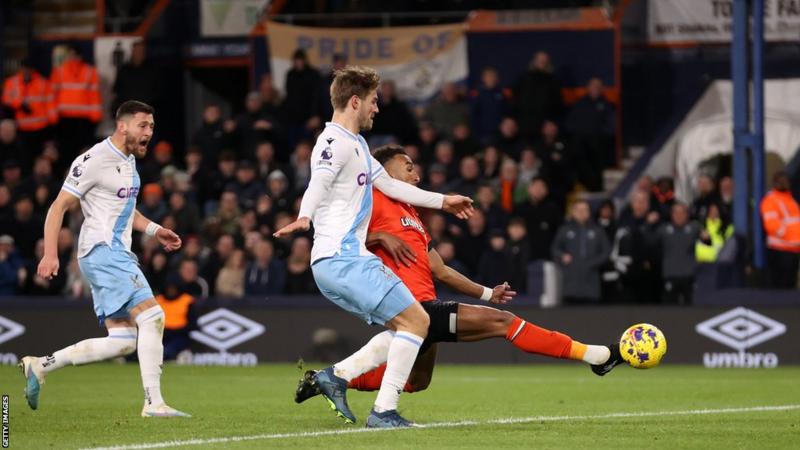 The win against Crystal Palace was Luton's second from 13 Premier League games since being promoted